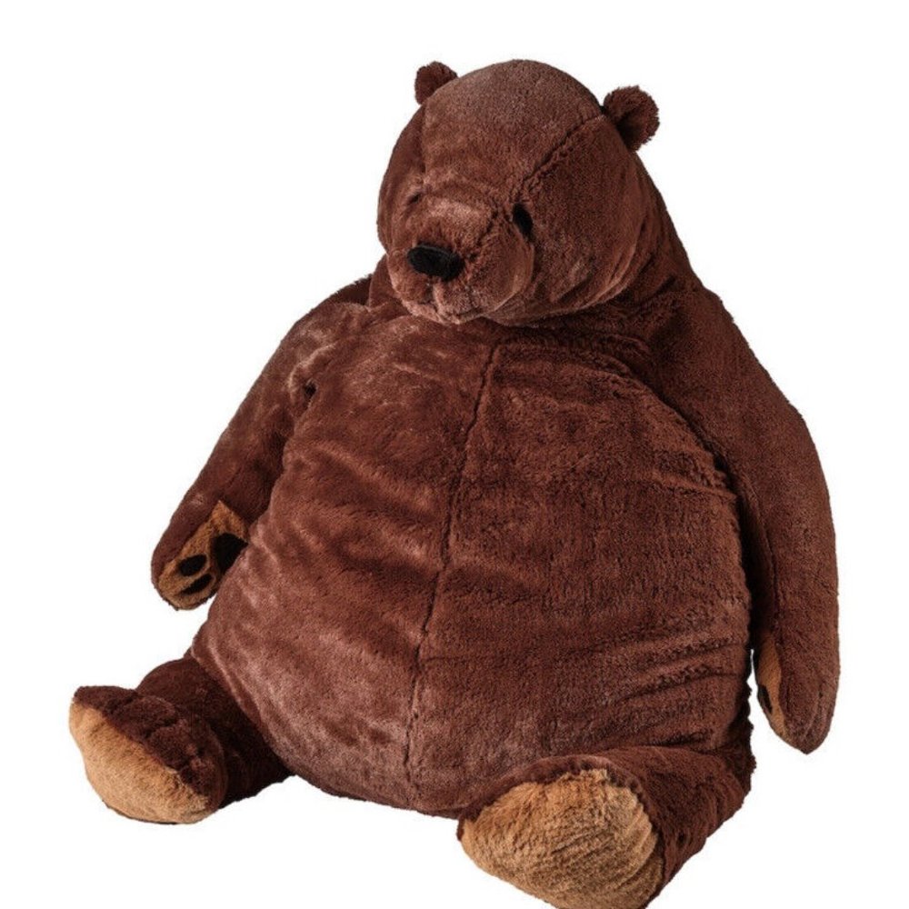 New ! IKEA DJUNGELSKOG AUTHENTIC Soft Toy Animal, Brown Bear, 39¼” 004.028.32